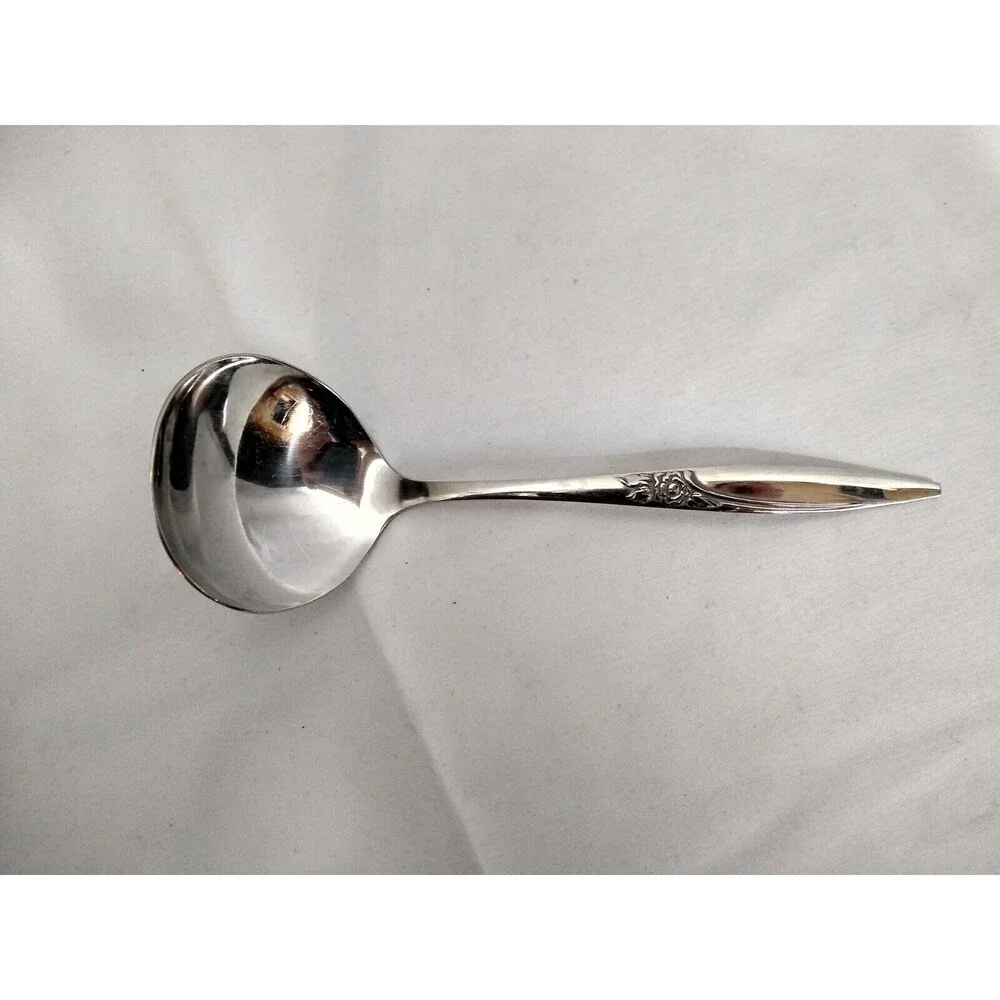 VINTAGE Oneida HIGHLAND ROSE Ladle, Fork and Spoon Stainless Steel (USA)